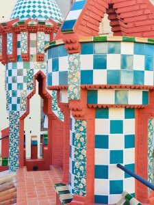 Casa Vicens, Barcelona – Gaudi’s First Masterpiece - Review - Rooftop towers - tile-work
